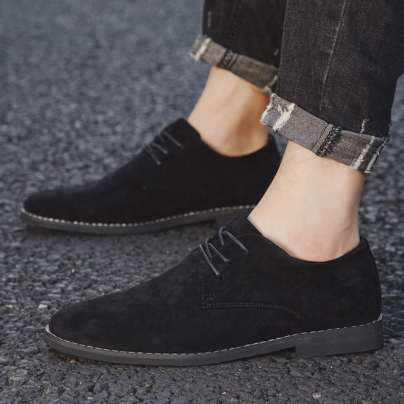 👑 King Derby Suede – Grande Taille Business