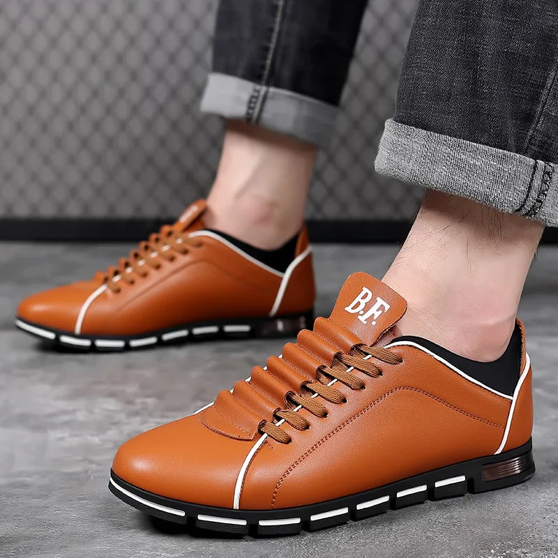 👑 King British Cuir – Loafer Casual Plat