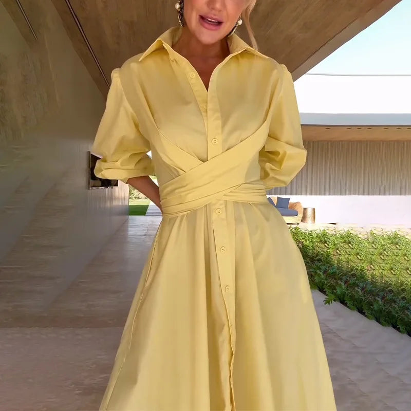 👑 Queen Robe Chemise – Éclat Soleil | Runway Edition