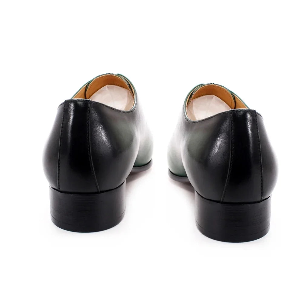 👑 Royal Oxford Italien – Marron & Vert Signature