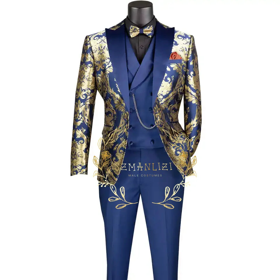 👑 King Léopard Or – Costume 3 Pièces Audace