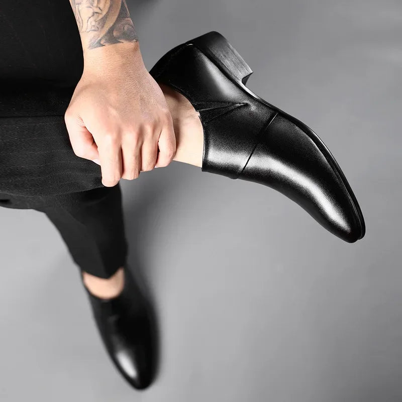 👑 Royal Slip-On Cuir – Oxford Business Grande Taille