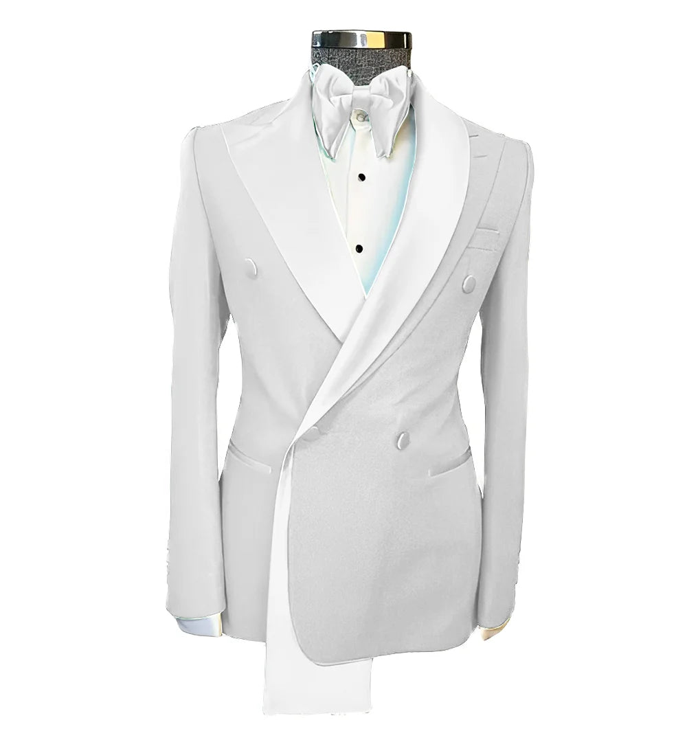 👑 KING PEAK LAPEL BLAZER — VESTE MARIAGE REVERS EN POINTE SUR MESURE