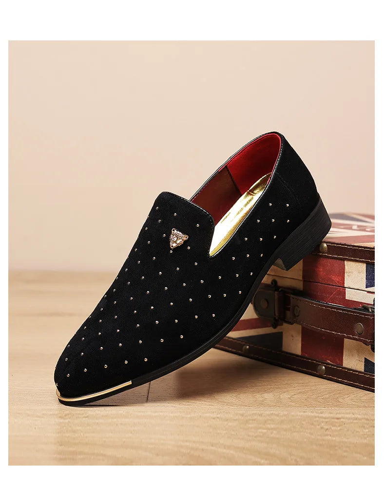👑 King Loafer Suède – Chaussure Élégante Confort