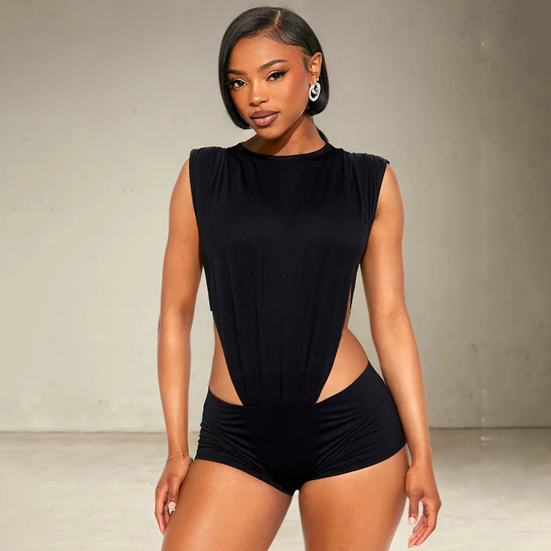 👑 QUEEN 2-PIECE CLUB SET — BODY FENTE LATÉRALE & SHORT STRETCH