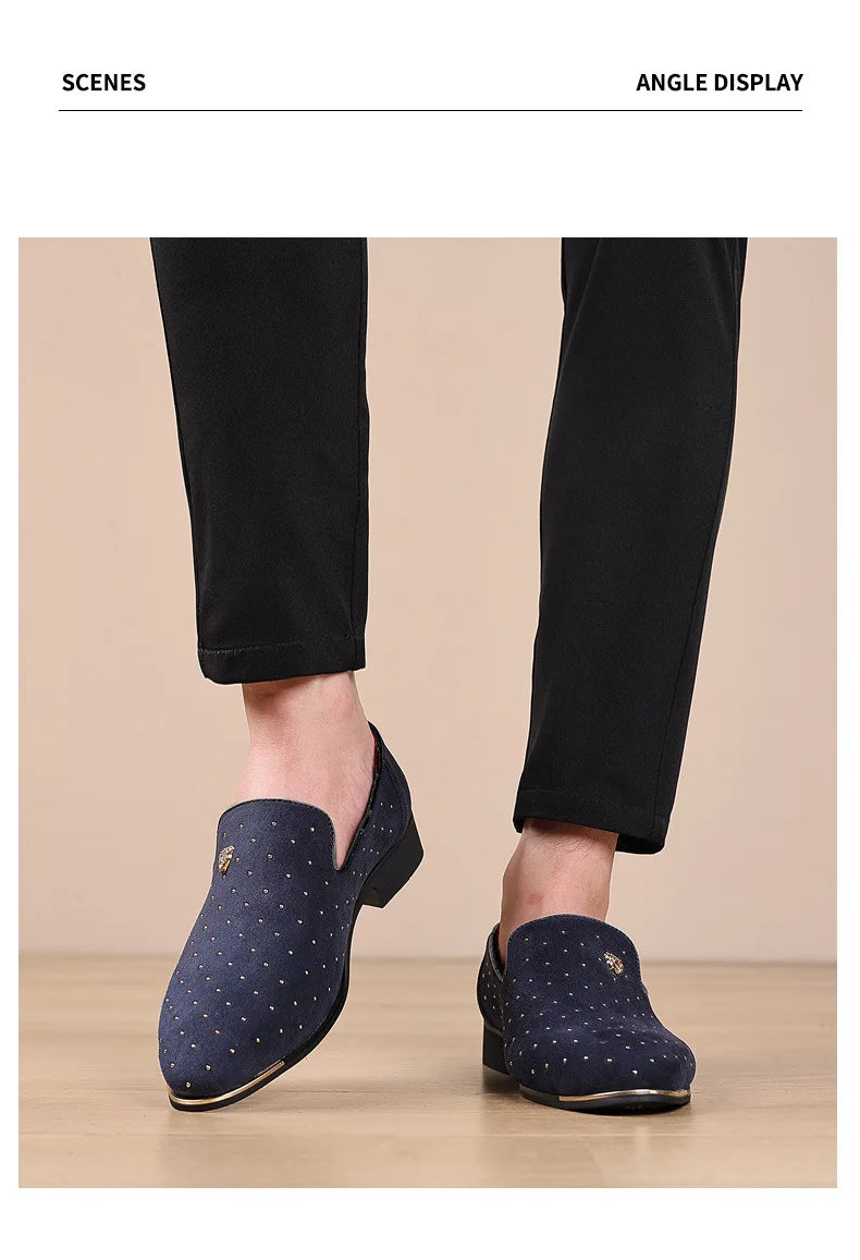 👑 King Loafer Suède – Chaussure Élégante Confort