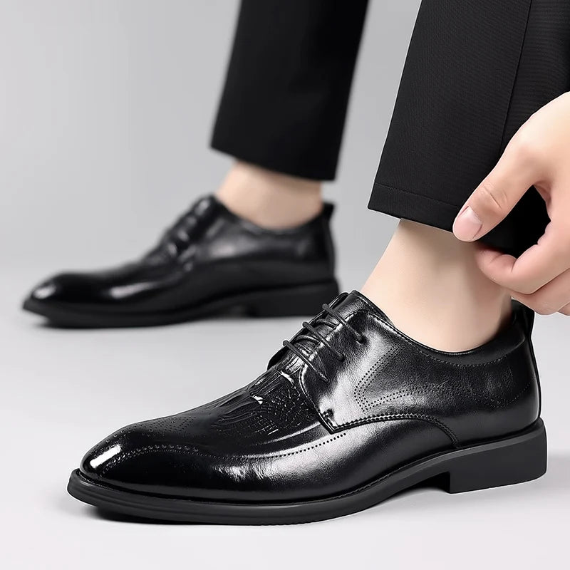 👑 King Derby Verni – Chaussure Banquet Prestige