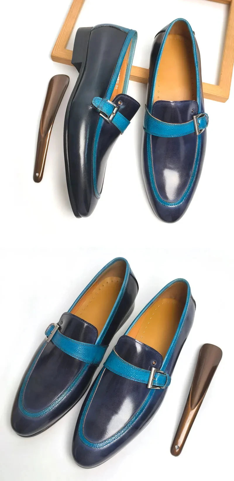 👑 King Loafer Boucle Bleue – Casual Luxe