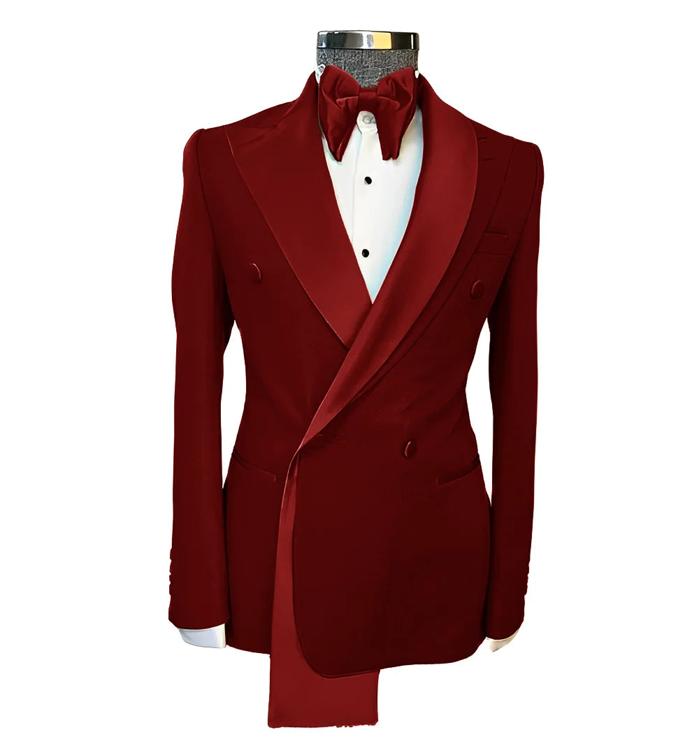 👑 KING PEAK LAPEL BLAZER — VESTE MARIAGE REVERS EN POINTE SUR MESURE