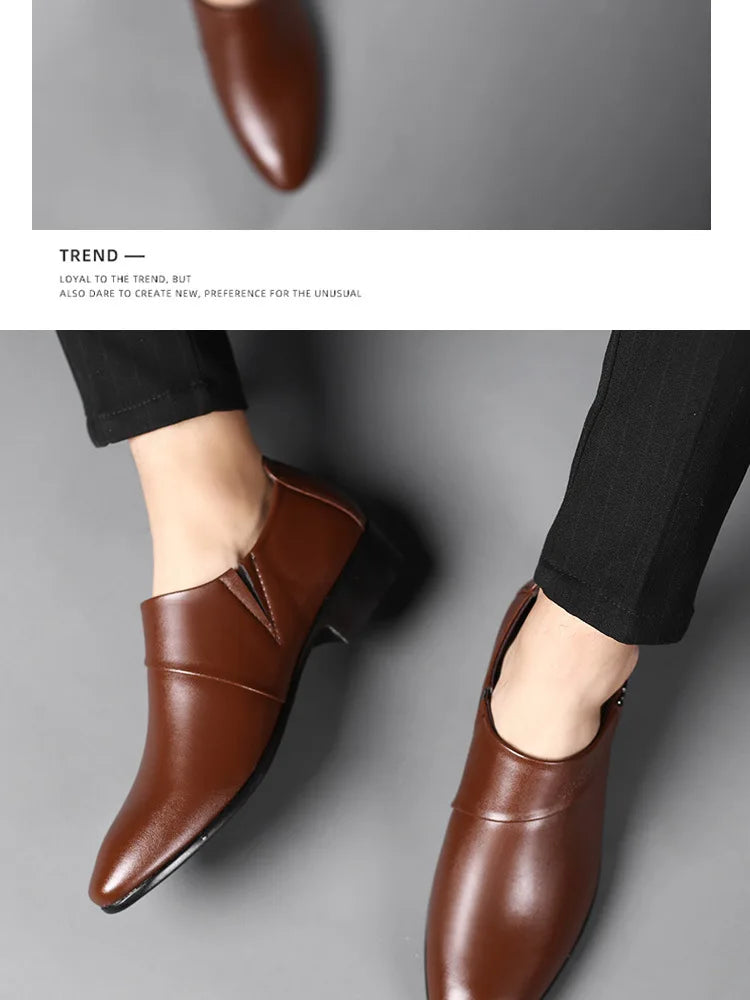 👑 Royal Slip-On Cuir – Oxford Business Grande Taille