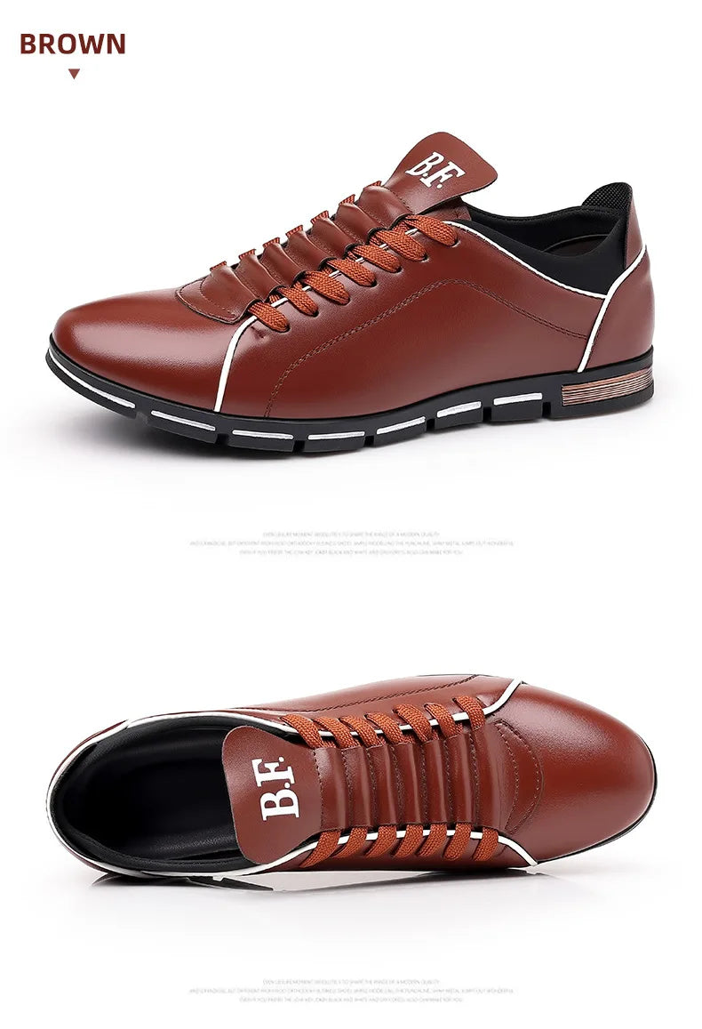 👑 King British Cuir – Loafer Casual Plat