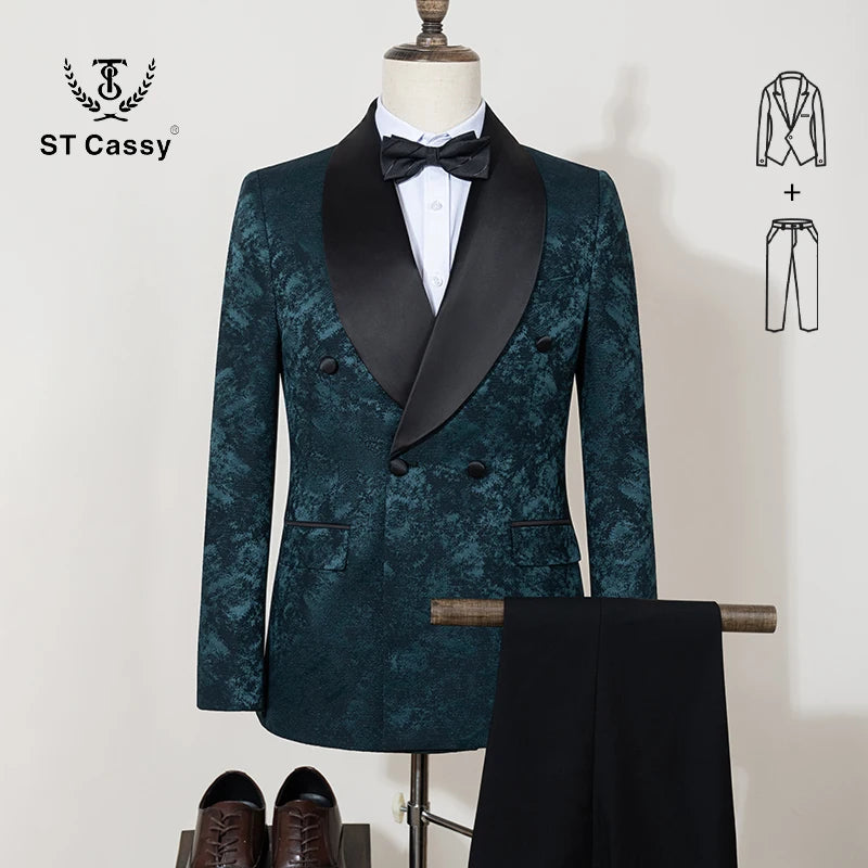 👑 KING TUXEDO CRISTAUX — 3 PIÈCES PRESTIGE SUR MESURE