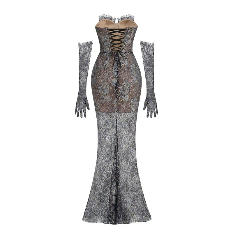 👑 QUEEN DENTELLE SIRÈNE — ROBE SIGNATURE