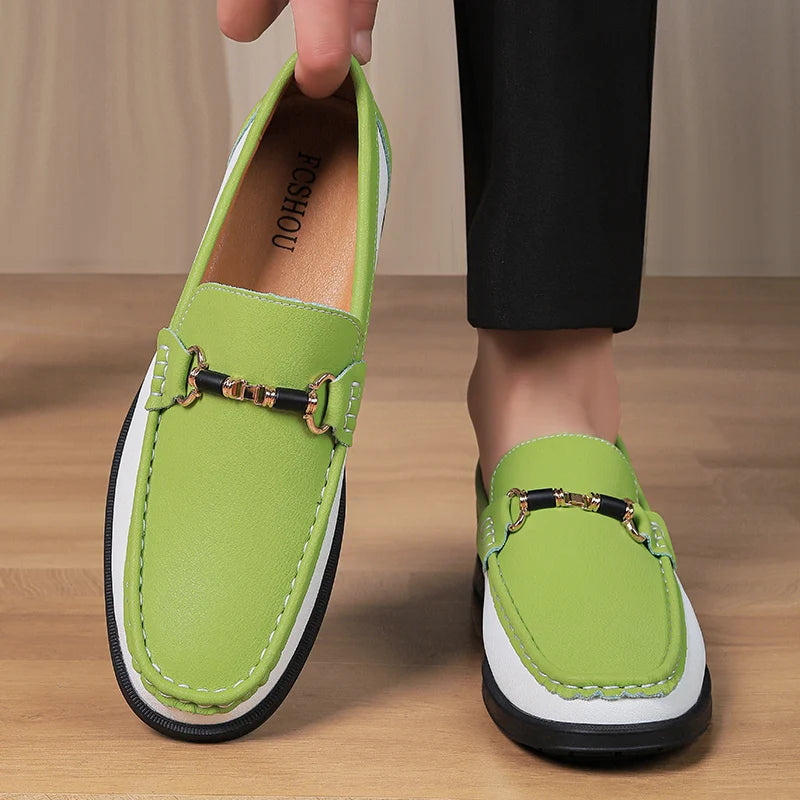 👑 King Loafer Boucle – Mocassin Cuir Premium