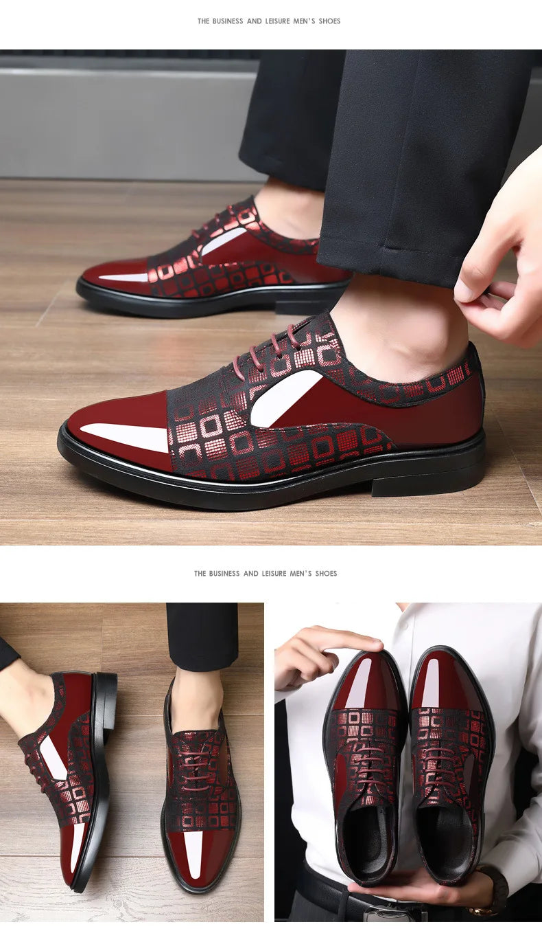 👑 Royal Business PU – Chaussure Costume Formelle