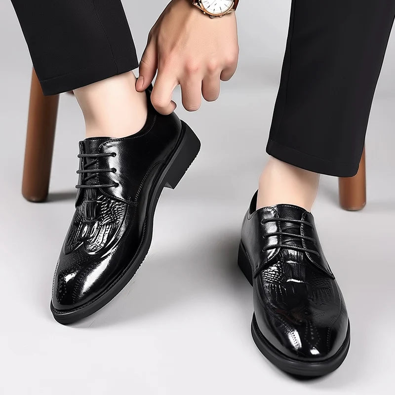 👑 King Derby Verni – Chaussure Banquet Prestige