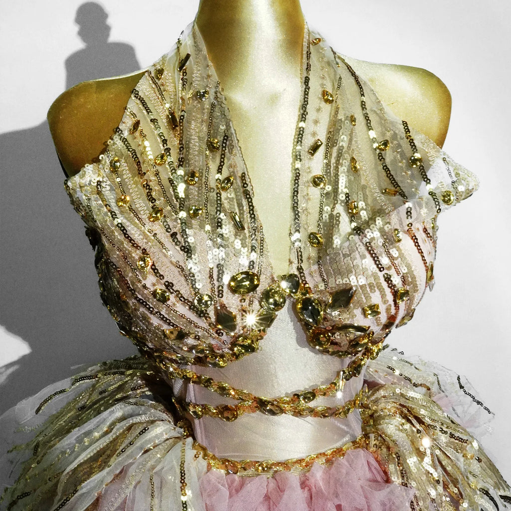 👑 QUEEN MINI ROBE COCKTAIL — ICÔNE DE SOIRÉE RUNWAY EDITION