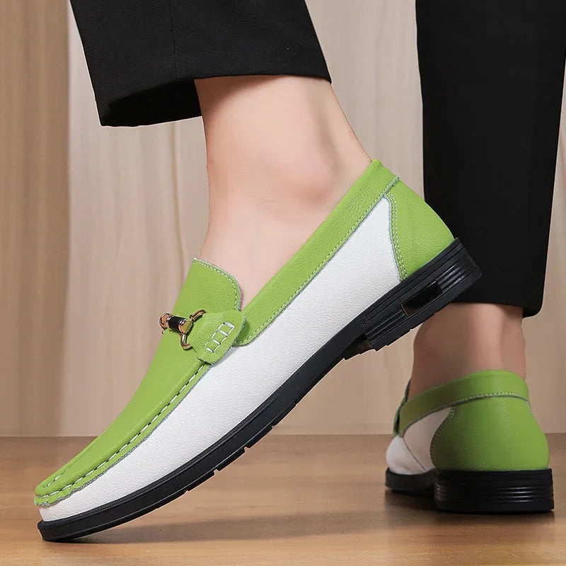 👑 King Loafer Boucle – Mocassin Cuir Premium