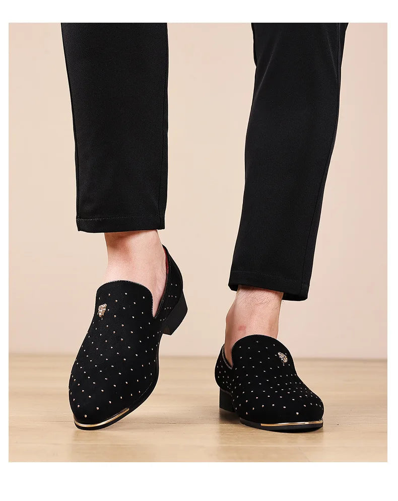 👑 King Loafer Suède – Chaussure Élégante Confort