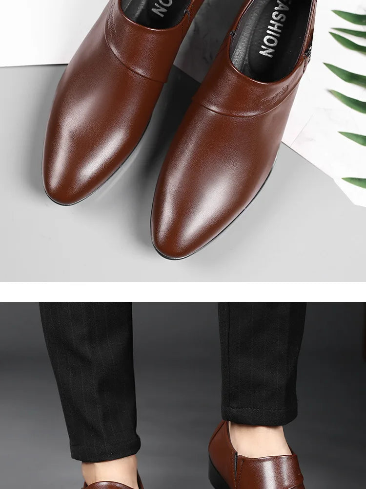 👑 Royal Slip-On Cuir – Oxford Business Grande Taille