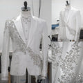👑 KING CRYSTAL SUIT — COSTUME 2 PIÈCES COUTURE CRISTAUX & BRODERIES MARIAGE