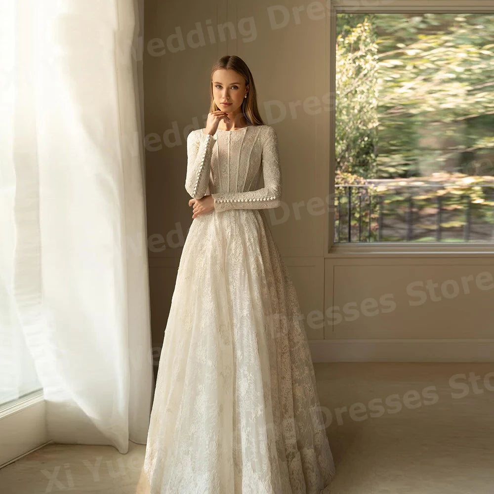 👑 QUEEN BRIDAL — ROBE DE MARIÉE A-LINE DENTELLE SIGNATURE