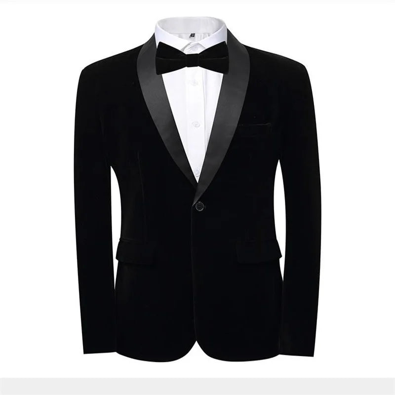 👑 KING BLAZER — VESTE HOMME VELOURS DORÉ STYLE ANGLAIS