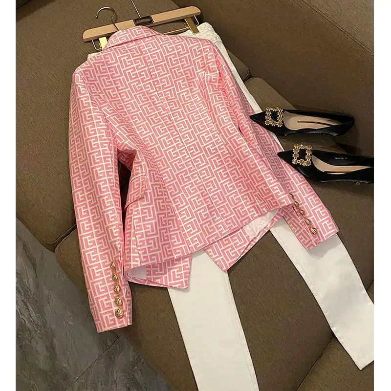 👑 BLAZER GÉOMÉTRIQUE QUEEN — ÉDITION SIGNATURE PARIS