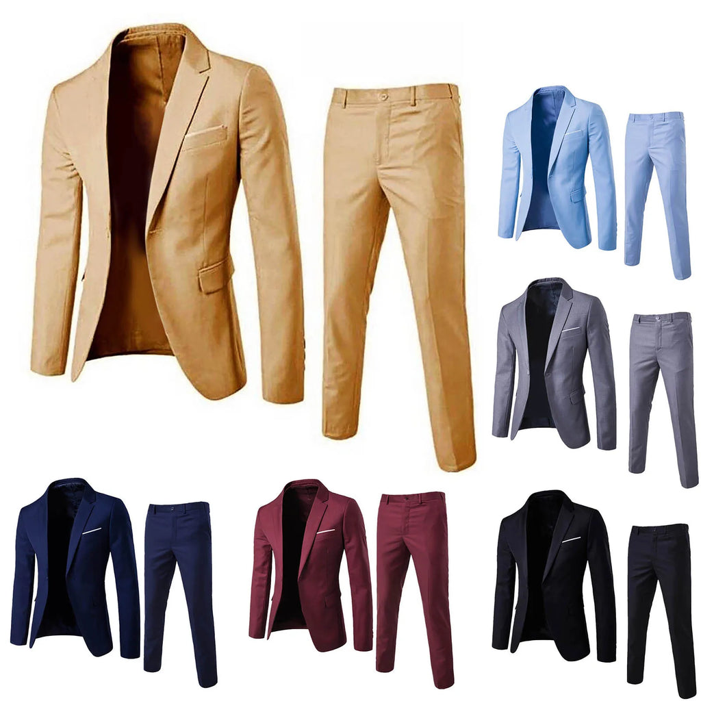 👑 KING SLIM SUIT — COSTUME 2 PIÈCES HOMME SLIM BUSINESS