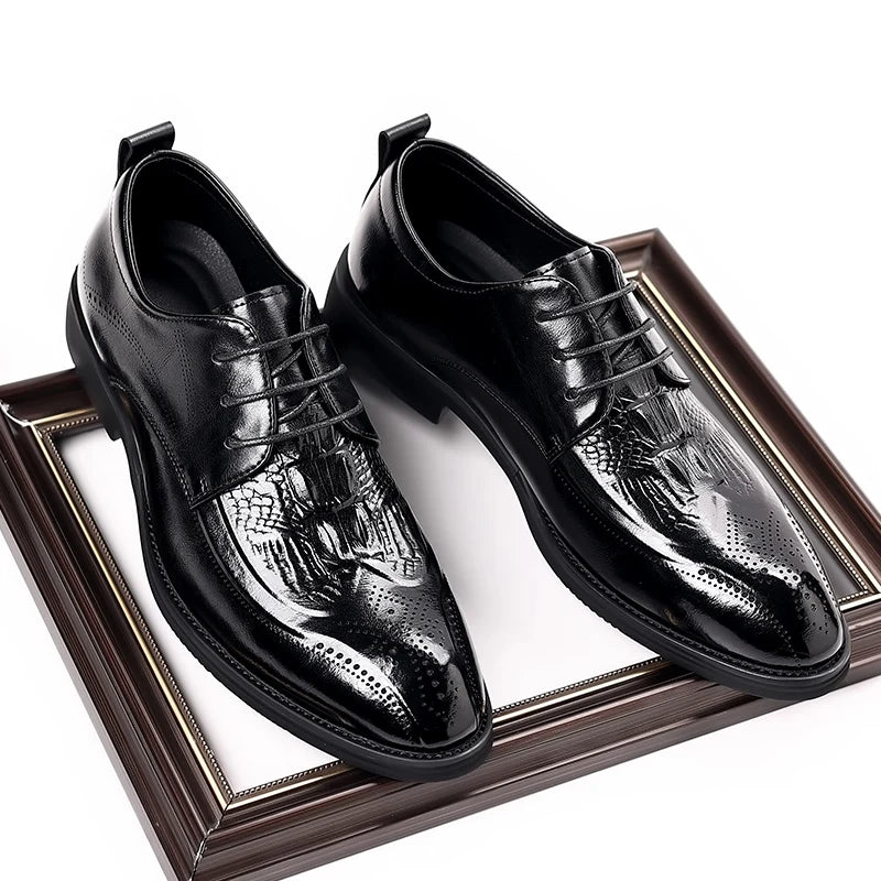👑 King Derby Verni – Chaussure Banquet Prestige