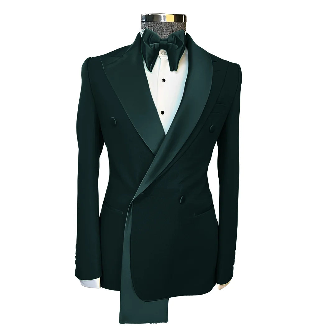 👑 KING PEAK LAPEL BLAZER — VESTE MARIAGE REVERS EN POINTE SUR MESURE