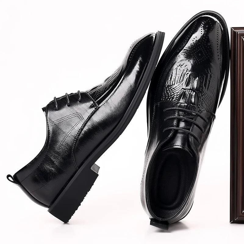 👑 King Derby Verni – Chaussure Banquet Prestige