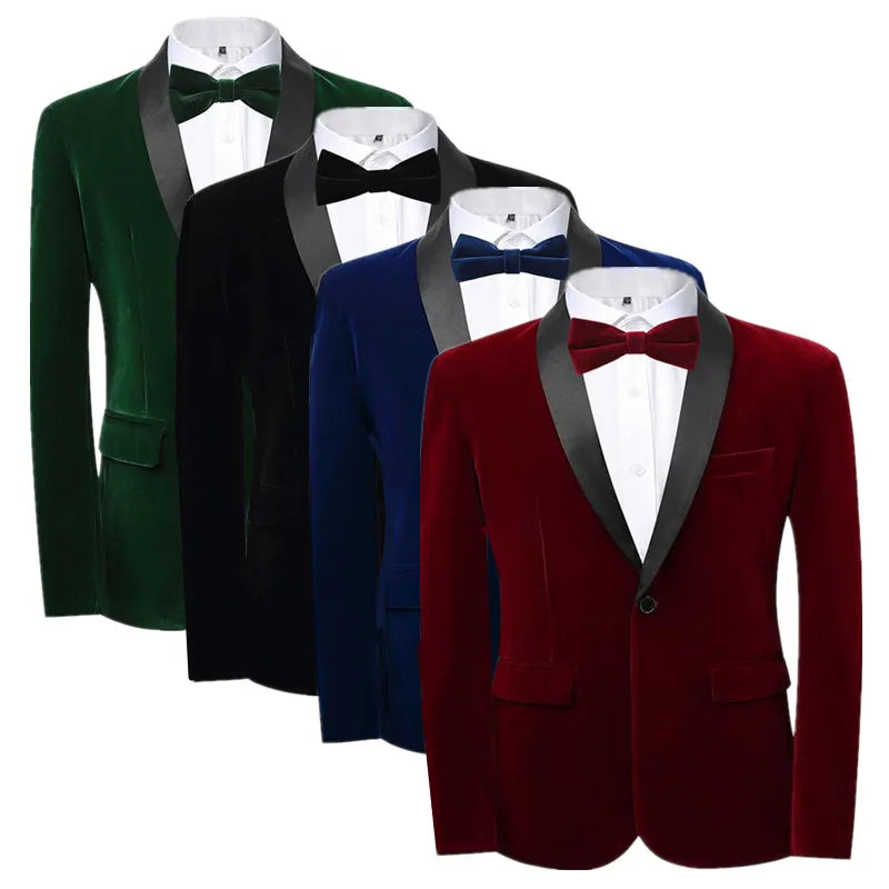 👑 KING BLAZER — VESTE HOMME VELOURS DORÉ STYLE ANGLAIS