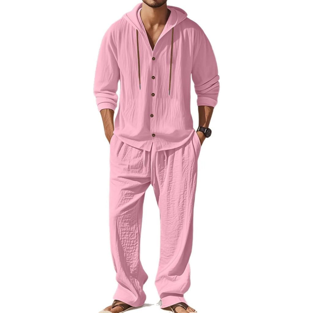 👑 KING LINEN SET — ENSEMBLE LIN CHEMISE & PANTALON SIGNATURE
