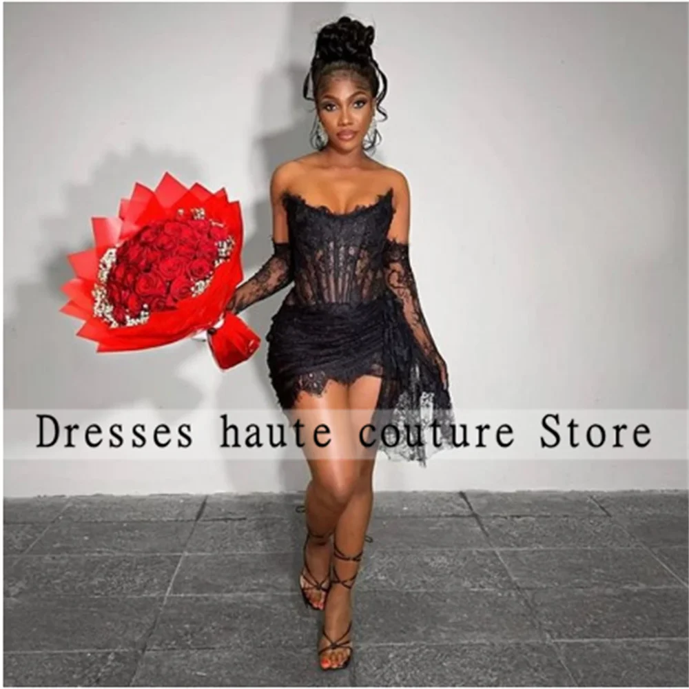 👑 QUEEN LACE GLOVES — MINI ROBE DENTELLE AVEC GANTS SIGNATURE