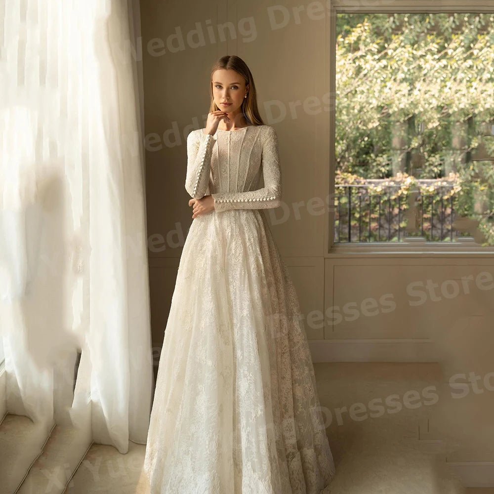 👑 QUEEN BRIDAL — ROBE DE MARIÉE A-LINE DENTELLE SIGNATURE