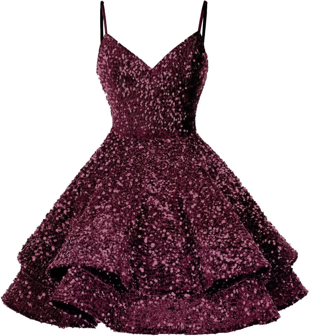 👑 QUEEN SEQUINS COL V — ROBE PROM SIGNATURE RUNWAY EDITION
