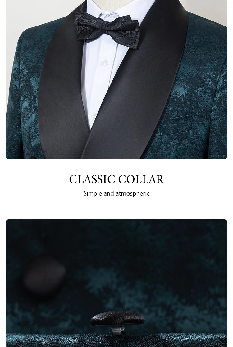 👑 KING TUXEDO CRISTAUX — 3 PIÈCES PRESTIGE SUR MESURE