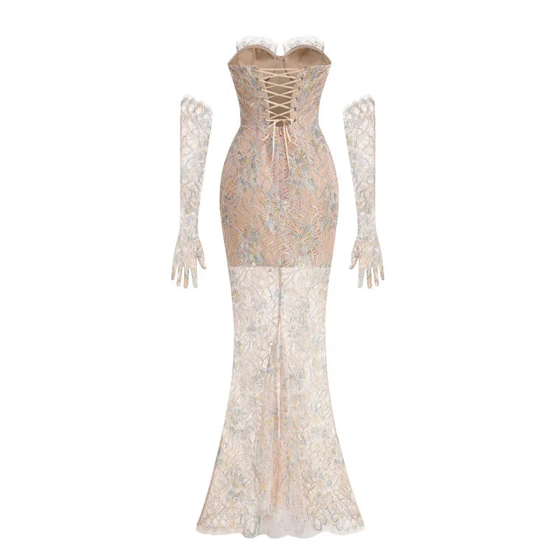 👑 QUEEN DENTELLE SIRÈNE — ROBE SIGNATURE