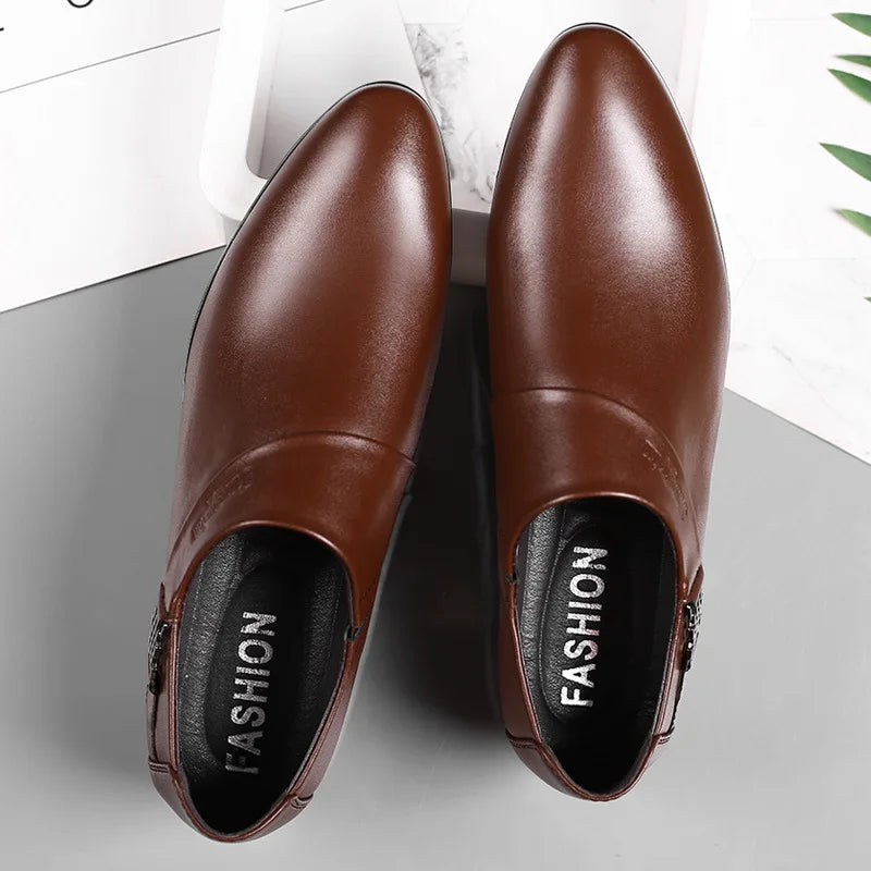 👑 Royal Slip-On Cuir – Oxford Business Grande Taille