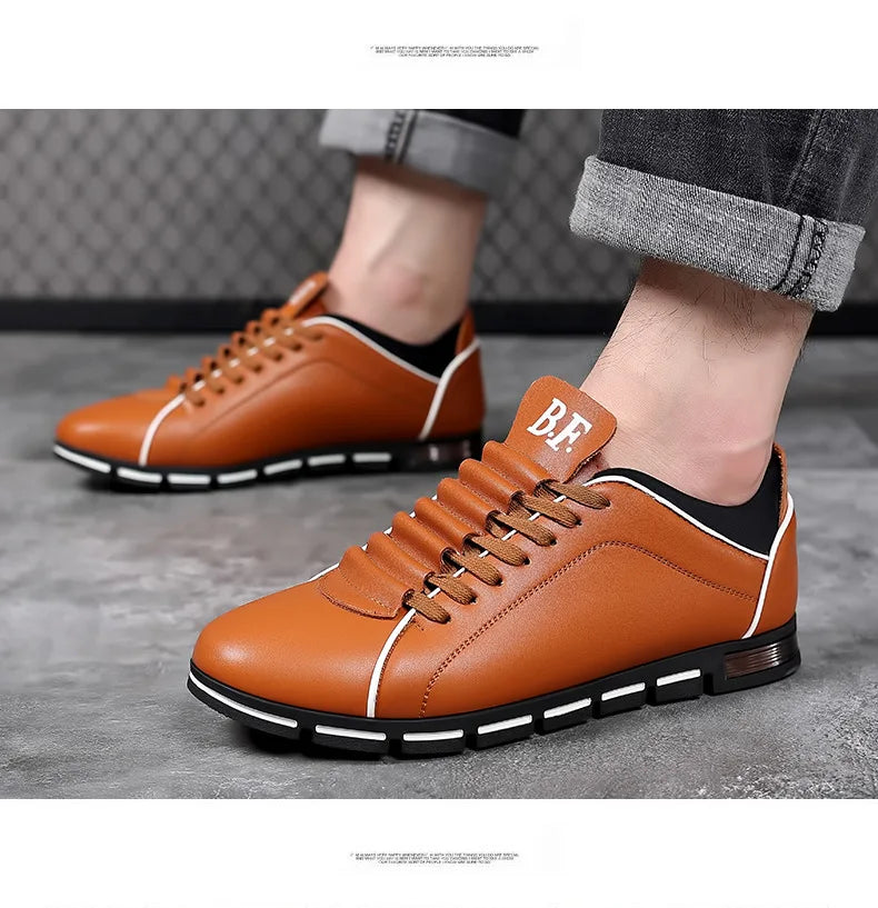 👑 King British Cuir – Loafer Casual Plat
