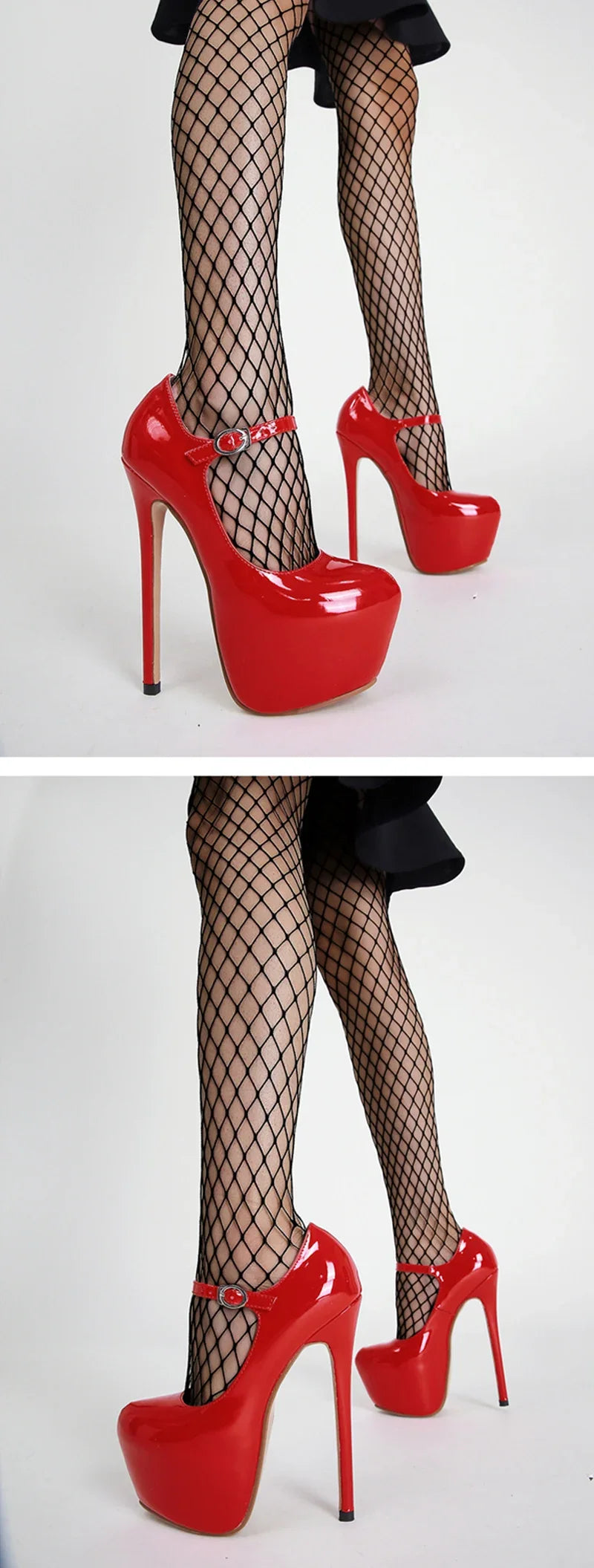 👑 ROYAL PLATFORM NOIR — ESCARPIN PLATEFORME TALON 17CM