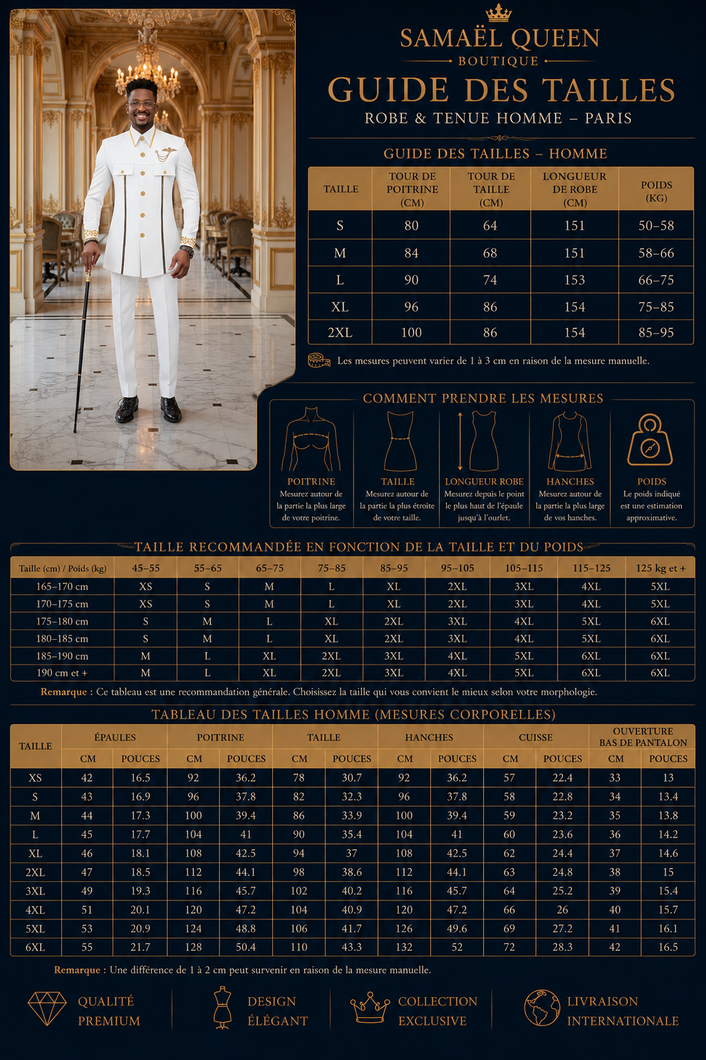 👑 KING AFRICA SLIM — COSTUME AFRICAIN CINTRÉ BRODÉ BLAZER & PANTALON