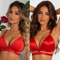 👑 QUEEN LACE BABYDOLL SET — ENSEMBLE LINGERIE DENTELLE SEQUINS PUSH-UP 2 PIÈCES