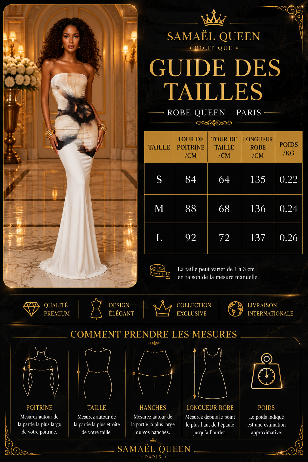 👑 QUEEN BLOOM DRESS — ROBE BUSTIER FLORALE LONGUE
