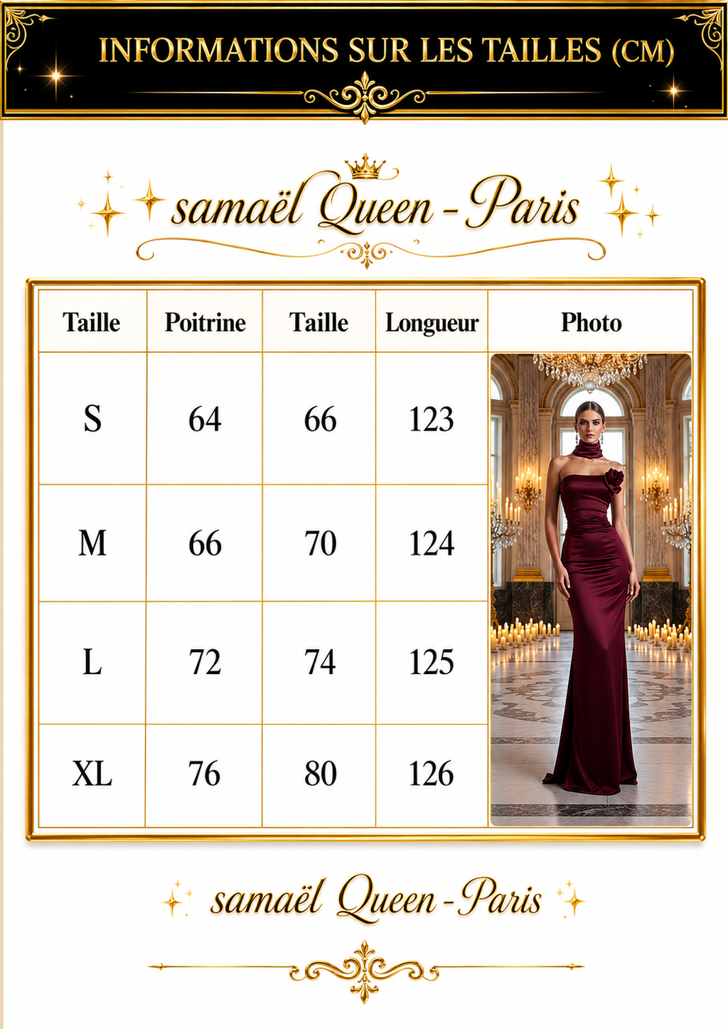 👑 QUEEN CLARET DRESS — ROBE BUSTIER SANS BRETELLES NŒUD FLEURI DOS NU