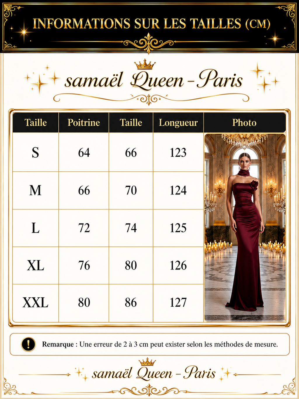 👑 QUEEN RED DRESS — ROBE DE SOIRÉE LONGUE ROUGE PASSION