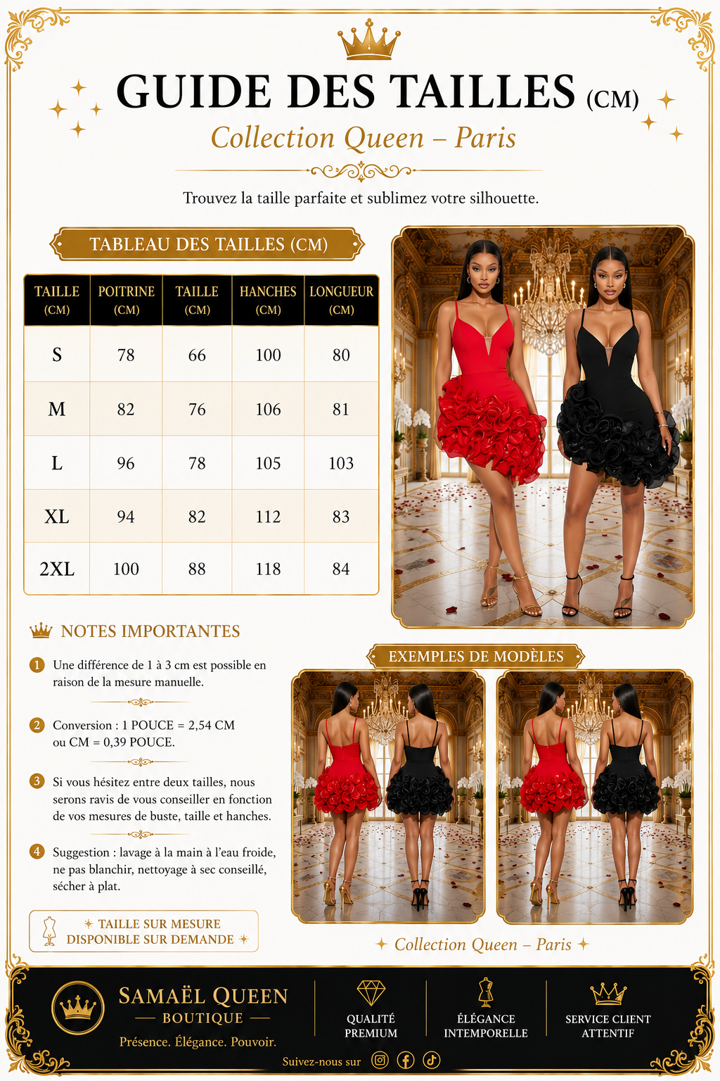 👑 QUEEN SCARLET — MINI ROBE COUTURE PLISSÉE À VOLANTS | ROUGE ABSOLU & NOIR SIGNATURE